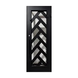Wrought Iron Swing Security Gate with Decorative Rolls for Home or Villa Factory Direct