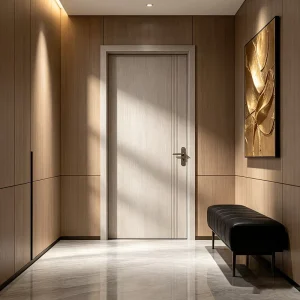 Y2632 Oak No. 3-1 Exterior Bedroom Door Solid Wood Minimalist Sound Insulating Concealed Door 3-Year