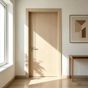 Y2632 Oak Solid Wood Soundproof Interior Door for Bedroom or Hotel, Paint-Free Finish