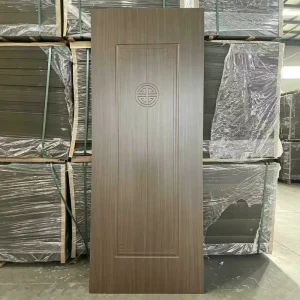 Zero-Formaldehyde PVC Sound-Insulation Door Skin with Wood Grain Solid Color Finish