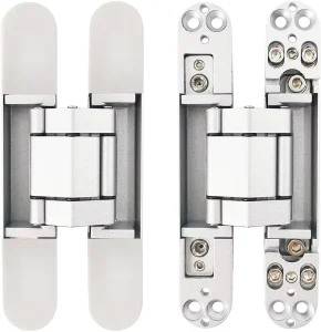 Zinc Alloy Concealed Door Hinges, Heavy-Duty, 180-Degree Soft-Close
