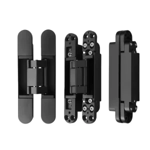 Zinc Alloy Heavy Duty 3D Invisible 180 Degree Concealed Door Hinge 3-Way Adjustable for Hidden Doors