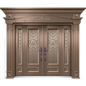 Zinc Alloy Steel Villa Exterior Security Entrance Door