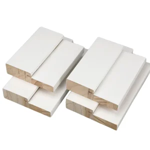 1 1/4 x 6 9/16 x 81 7/8 White Primed Finger Jointed Pine Door Jamb