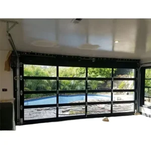 10 x 10 Aluminum Automatic Glass Commercial Garage Door
