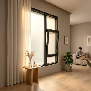110 Vertical Swing Aluminum Window Energy Star Certified Window and Door for Bedroom, Villa, or Balcony Factory