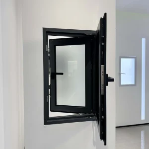 120 Series Thermal-Break Aluminum Alloy Swing Casement Window with Soundproof, Waterproof Security Mesh