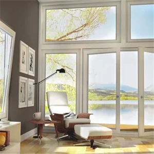 2 Glass Panel Balcony Aluminum Swing Door