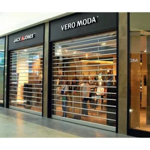 200mm Wide Aluminum Alloy Transparent PC Crystal Folding Sliding Door