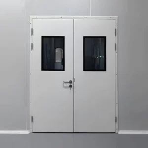 201/304 Stainless Steel Modern Airtight Sound Insulation Door with Tempered Glass and Anti-Fogging for Hospital Cleanrooms