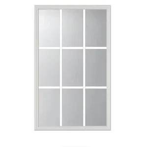 22-inch X 36-inch Modern Kitchen Door Glass Inserts Interlayered Glass Grilles Clear Tempered Insulated Building Bathroom Hotel