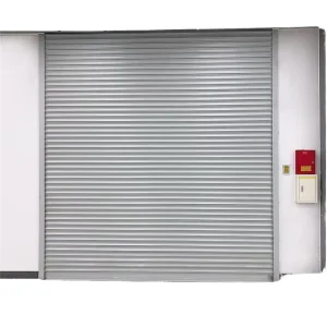 3-Hour Fire-Rated Stainless Steel Roller Shutter Door, 80 dBA Soundproof