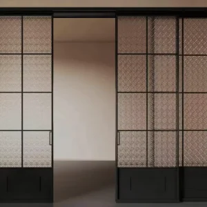 3-Panel Aluminum Sliding Glass Door for Villa Balcony and Patio