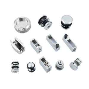 304 Stainless Steel Bathroom Door Accessory Set Shower Room Glass Sliding Door Clamp Hardware Accessories