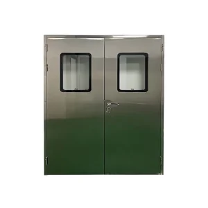 304 Stainless Steel Cleanroom Purification Door, Flush-Framed, Airtight, Food-Grade Workshop Access Door, Model BY70
