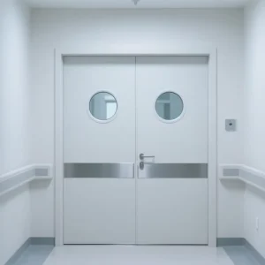 304 Stainless Steel Hermetic Cleanroom Door for Hospitals, Laboratories, and Food Factories, Airtight Waterproof Rustproof Interior