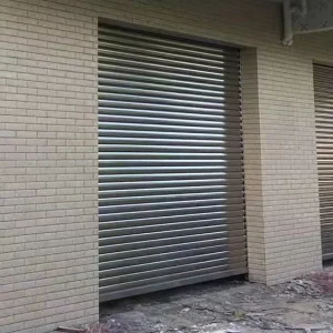 304 Stainless Steel Windproof Single-Layer Rolling Shutter Door for Home and Office
