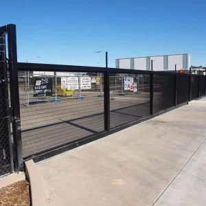 358 High-Security Anti-Climb Suspended Cantilever Sliding Gate for Prison Nuclear Power Plant Perimeter