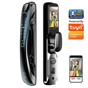 3D Face Recognition Biometric Fingerprint WiFi Smart Door Lock Outdoor Digital Lock