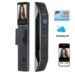 3D Face Recognition Camera Biometric Fingerprint Automatic Smart Door Lock