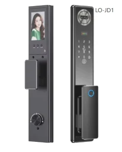 3D Face Recognition Front Door Digital WiFi Smart Lock Built-in Camera Fingerprint