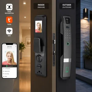 3D Face Recognition Smart Door Lock WiFi App Control Keyless Biometric Digital Door Lock for Home Security