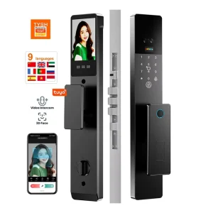 3D Face Recognition Smart Door Lock with Camera, Fingerprint, and WiFi
