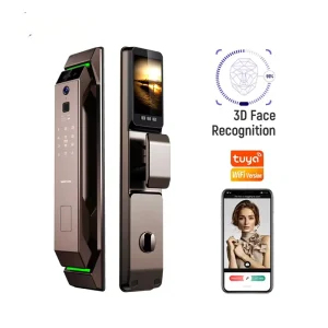 3D Face Recognition Smart Door Lock with Camera, WiFi and Biometric Fingerprint Access