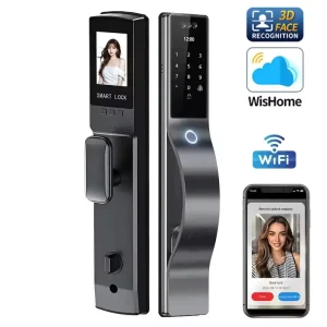 3D Face Recognition Smart Door Lock with Camera and Biometric Fingerprint