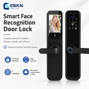 3D Face Recognition Smart Door Lock with Remote Control and Cat Eye