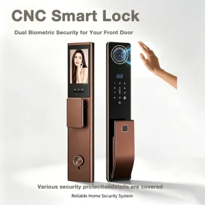 3D Face Recognition Waterproof Outdoor Digital WiFi Video Intercom Smart Lock for Home Security