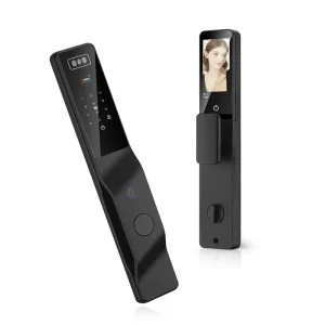 3D Face Recognition WiFi Smart Door Lock with Peephole Camera, Video Intercom and Deadbolt for Residential Use