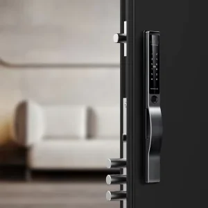 3D Face Smart Voice Interaction WiFi Fingerprint Digital Door Lock with Camera for Home