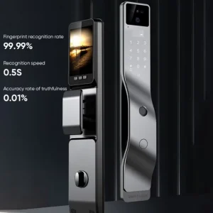 3D Face and Palm Vein Recognition Smart Door Lock with Fingerprint and Password Entry for Household Gates
