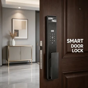 3D Facial Recognition Smart Door Lock with RFID IC Card, WiFi App, Fingerprint, Digital Camera and Screen