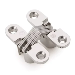 3D Invisible Concealed Metal Folding Door Hinges for Cabinets, Cupboards, and Wardrobes