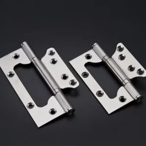 5 Inch 304/201 Stainless Steel Ball-Bearing Non-Mortise Door Hinge, Soft-Close Butterfly Hinge for Wooden Hotel Doors