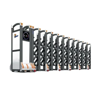 6 m Aluminum Electric Motorized Sliding Retractable Security Gate for Outdoor School and Driveway