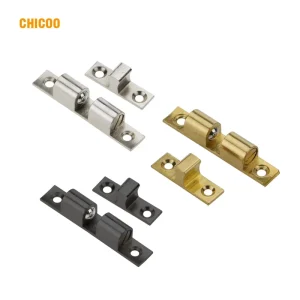 60 mm Brass Satin Nickel Door Double-Ball Catch Holder