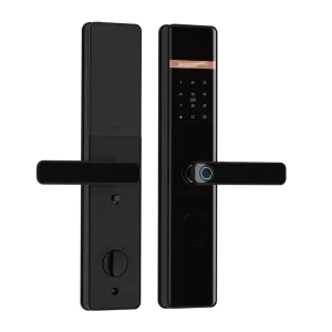 6080 Mortise Aluminium Door Fingerprint Smart Lock for Wooden Door