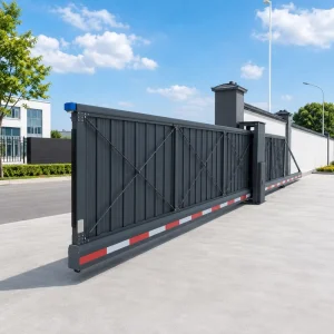 6ft Tall Main Gate Privacy Designs Aluminum Electric Sliding Gate Cantilever Gate Sliding Safety Gate for House Villa