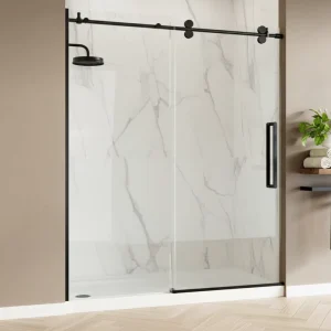 8mm Frameless Tempered Glass Sliding Shower Door for Hotels, Villas, and Apartments