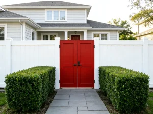A Complete Set of High Quality Customizable White PVC Privacy Fence for Garden Front Yard Fence