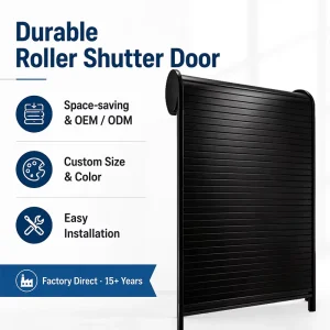 ABS Roll-Up Door, Waterproof Space-Saving Caravan Shutter Door for RV Campervan Kitchen Cabinet