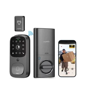 AL501 Tuya App Camera Doorbell Smart Door Lock with Fingerprint Unlock