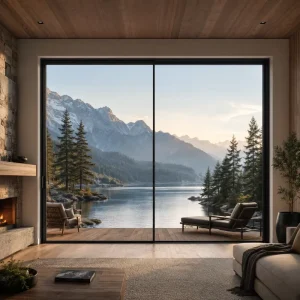 APEX 180 Thermal Break Oversized Floor to Ceiling Sliding Glass Door with Slim Aluminum Frame