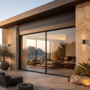 APEX Series Heavy-Duty Minimal-Frame Sliding Glass Door for Residential Projects