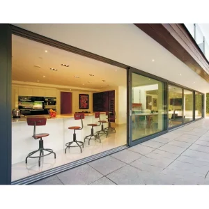 AS2047 Australian Double Glazed Stacker Doors Commercial Exterior Patio Stacking Balcony Aluminum Sliding Doors