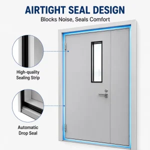 Acoustic Industrial Rolling Shutter Sliding Door for Factory Large Openings and Noise Control