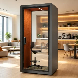 Acoustic Soundproof Privacy Booth for Phone Calls, Recording and Meetings